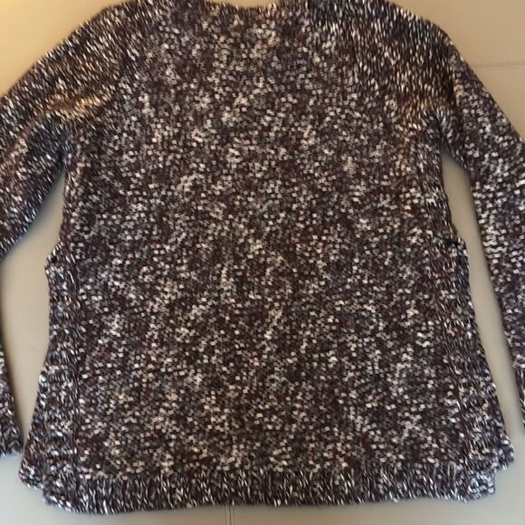 Madewell Woman’s Chunky Knit Tweed Crewneck Sweater with Side Vents. Size XS. - Picture 2 of 8